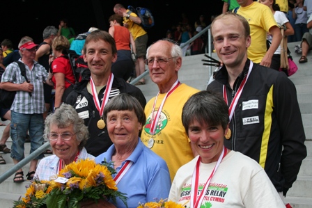 Tim, Nick, and other Brits at the Sprint prizegiving