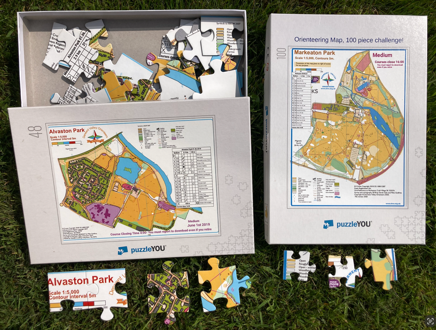 This 48-piece jigsaw (cost £22)  is ideal for anyone not use to looking at an
orienteering map.