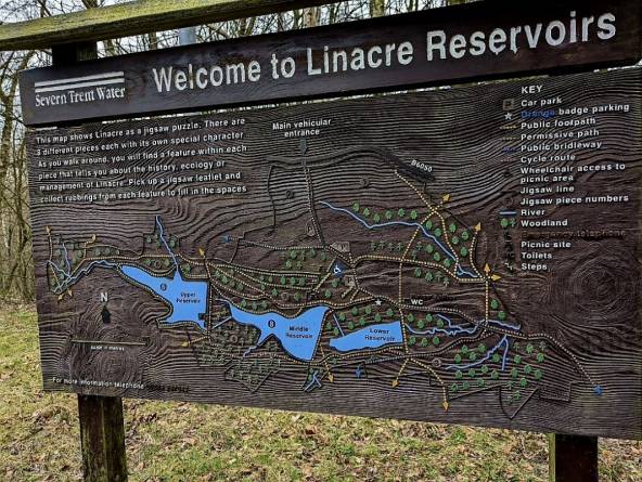Map of Linacre reservoirs
