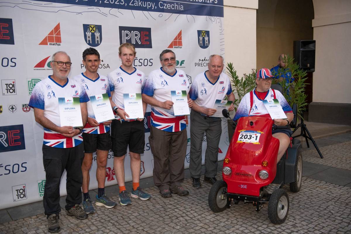 Team GB at the Prize Giving Ceremony at Zakupy Castle