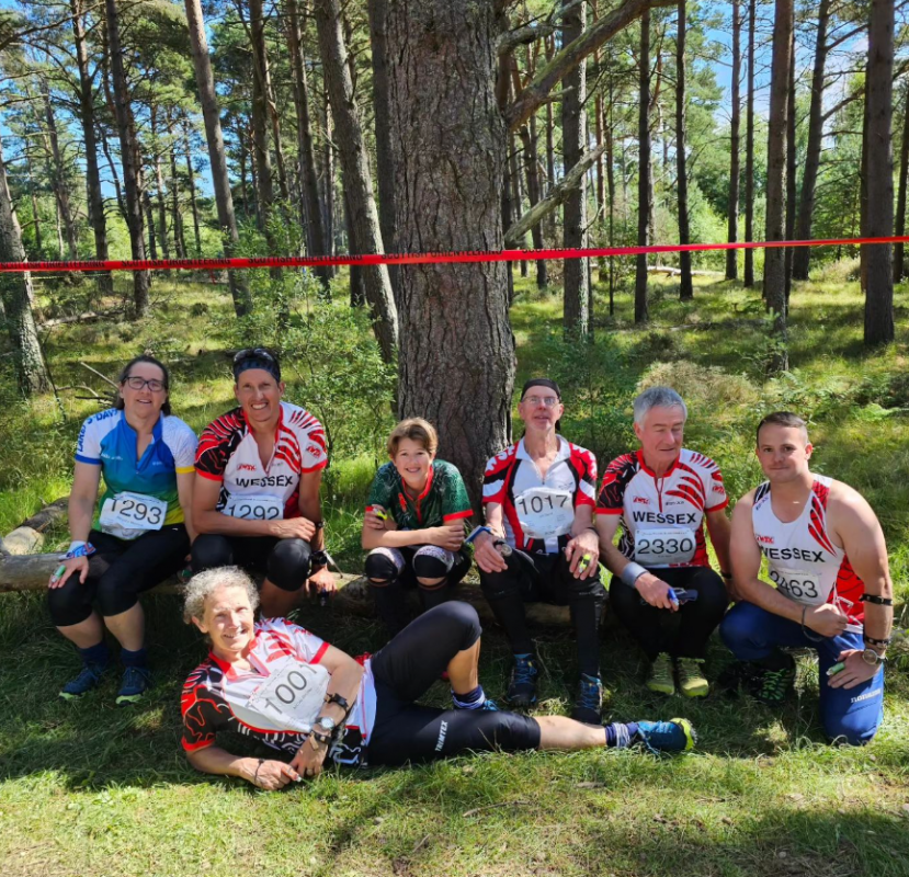 Members of Wessex Orienteering Club enjoying Day 1 of the event. 
