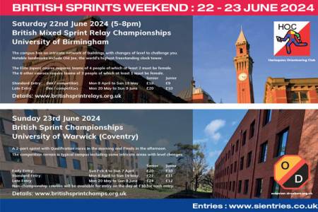 Entries are closing for the British Mixed Sprint Relay Championships and British Sprint Championships 2024